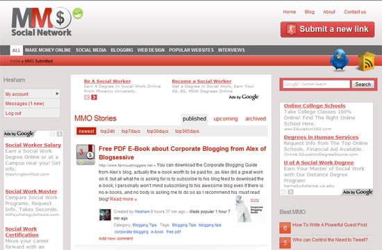 Making Money Online Social Network