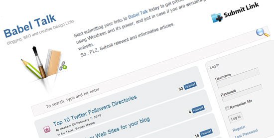 babel_talk BabelTalk.net the wordpres link submitter