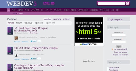 webdev5 Web development social bookmarks Web development social bookmarks