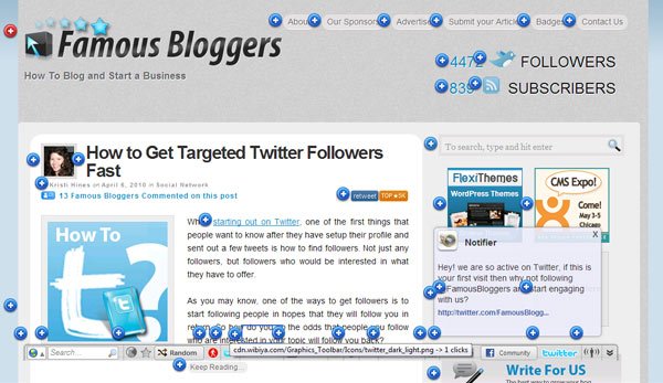 click-crazyegg-famous-bloggers Where People Click