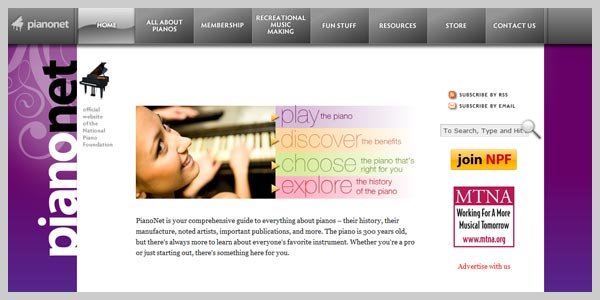 Pianonet design Pianonet design