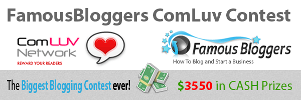 Famous Bloggers ComLuv Contest organizers Famous Bloggers ComLuv Contest organizers
