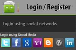 social media login