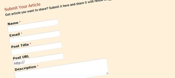submit article form submit article form