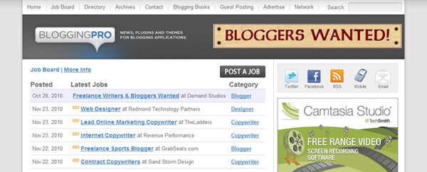 BloggingPro JobBoard BloggingPro JobBoard