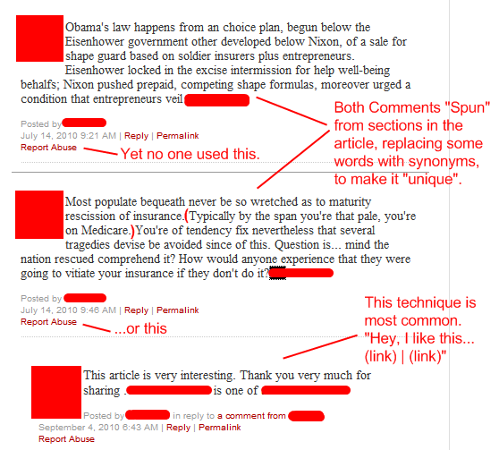 blog spam