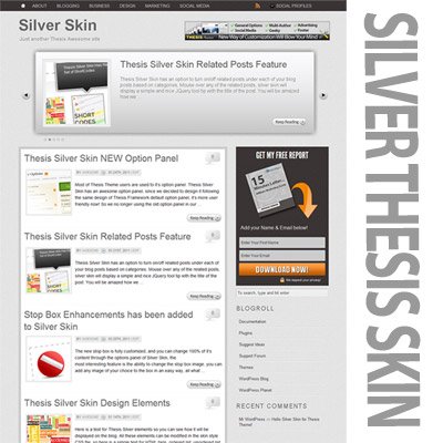 Silver Thesis Skin