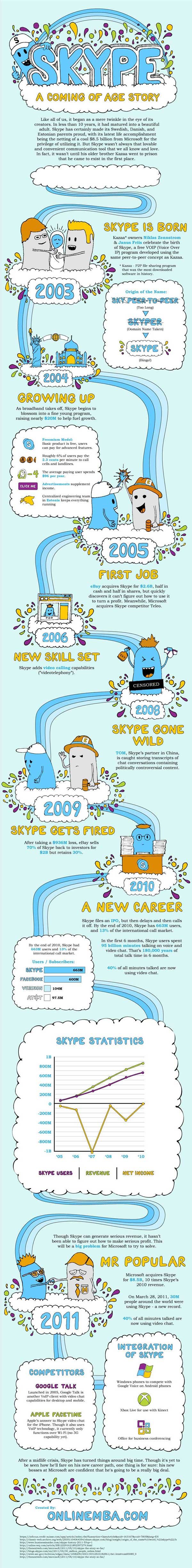 skype infographic