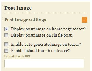 Auto thumb generation option page Thesis Theme